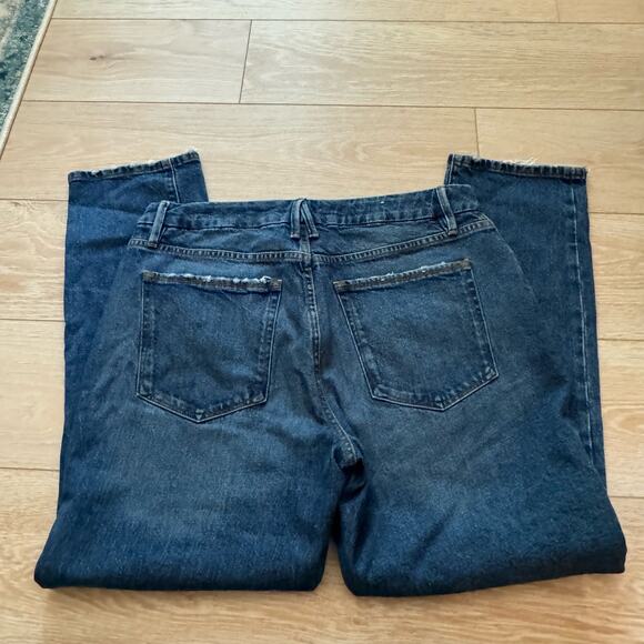 10/30 Good American Straight Leg Jeans Distressed Jeans - Picture 10 of 12